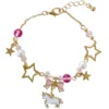 Japan Unicorn Bowknot With Beads Moon Star Crystal Bracelet 1 Japan Unicorn Bowknot With Beads Moon Star Crystal Bracelet -Unicorn Fashion Japan Beaded Animal Horse Unicorn Bowknot Bracelets with beads Hollowed out Moon Star Crystal Charms Bracelet