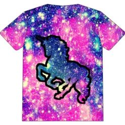 Fashion Unicorn 3D Printed T-shirt -Unicorn Fashion Joyonly Boys Girl Fashion 3D Printed T shirt 2018 Summer Children Newest Colorful Galaxy Star Anime 1