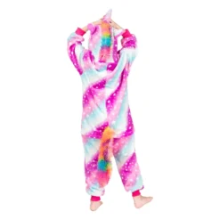 Unicorn Kids Children’s Pajamas Onesies -Unicorn Fashion Kigurumi Children s Pajamas for Boys Girls Unicorn Kids Onesies Animal Winter Warm Pajamas Pegasus Children 2