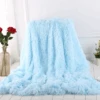 Light Blue Fleece Long Shaggy Decorative Throw Blanket For Bed Sofa Couch Soft Bed Cover Sherpa Fuzzy Blankets And Plush Throws For Kids Adults Teens Girls Women -Unicorn Fashion Light Blue Fleece Long Shaggy Decorative Throw Blanket for Bed Sofa Couch Soft Bed Cover Sherpa Fuzzy Blankets and Plush