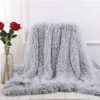 Light Grey Fleece Long Shaggy Decorative Throw Blanket For Bed Sofa Couch Soft Bed Cover Sherpa Fuzzy Blankets And Plush Throws For Kids Adults Teens Girls Women -Unicorn Fashion Light Grey Fleece Long Shaggy Decorative Throw Blanket for Bed Sofa Couch Soft Bed Cover Sherpa Fuzzy Blankets and Plush 1