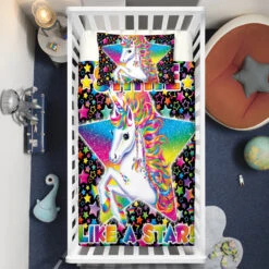“Like A Star” Unicorn Crib Bedding Set – Unicorn Nursery Baby Bedding