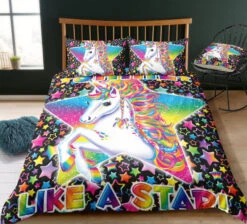 “Like A Star” Unicorn Rainbow Bedding Set