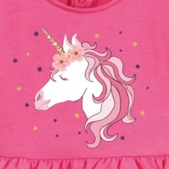 Baby Girls Red Unicorn Dress Cotton Lovely Summer Casual Clothes Children Vestidos Pretty For Kids 2-7 Year -Unicorn Fashion Little maven 2022 Baby Girls Red Unicorn Dress Cotton Lovely Summer Casual Clothes Children Vestidos Pretty 1