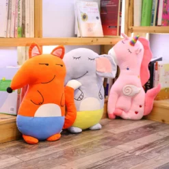 55cm Unicorn Plush Toy Cushion -Unicorn Fashion Lucky Boy Sunday 55cm Elephant Unicorn Fox Plush Toy Cushion Pillow Soft Doll Kids Toys Best 2