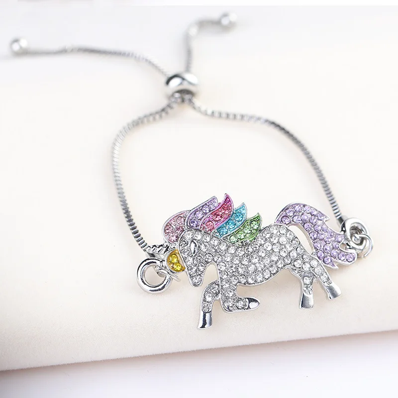 Unicorn Silver Color Alloy Pendant Chain Bracelet 6 Unicorn Silver Color Alloy Pendant Chain Bracelet - Image 4