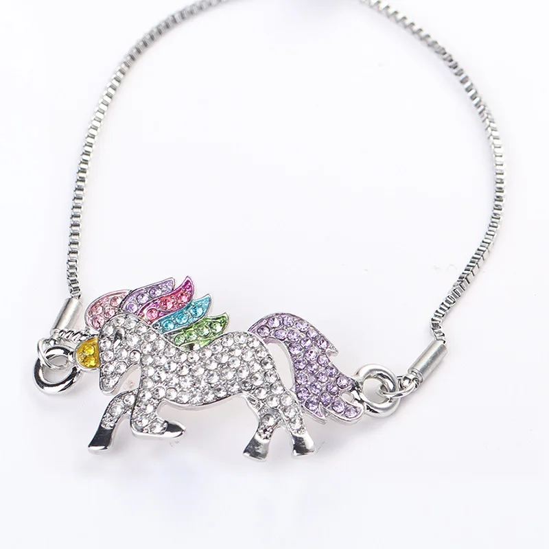 Unicorn Silver Color Alloy Pendant Chain Bracelet 7 Unicorn Silver Color Alloy Pendant Chain Bracelet - Image 5