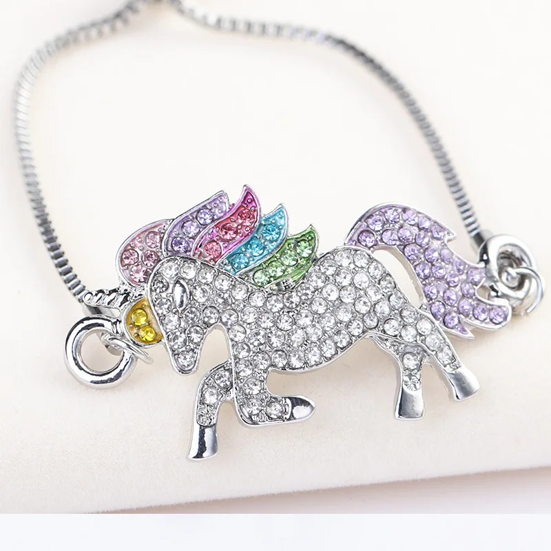 Unicorn Silver Color Alloy Pendant Chain Bracelet 8 Unicorn Silver Color Alloy Pendant Chain Bracelet - Image 6