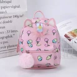 Mini Unicorn Leather Children School Bags -Unicorn Fashion Mini Small Backpack Leather Children School Bags Cute Cartoon Unicorn Girls Backpack Kindergarten Preschool Backpack for 1