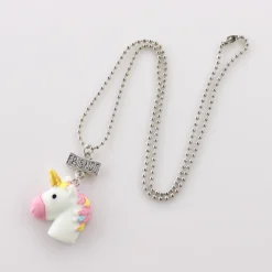 2Pcs/Set Unicorn Pendant Necklaces Chain For Children -Unicorn Fashion NEW Design 2Pcs Set Unicorn Pendant Necklaces For Children Boys and girls Best Friends Friendship Necklace 2