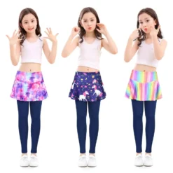 Unicorn Fashion 15 Unicorn Fashion -Unicorn Fashion NEW Girls Leggings Skirt Pants for Children Flower Floral Printed Elastic Pencil Pants Trousers Kids Dance