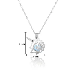 Glowing Unicorn Necklace -Unicorn Fashion NEW Metal Unicorn Necklace For Woman Hollow Animal Horse Pendant Necklace Christmas Luminous Jewelry Glow in 5