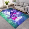 Purple Galaxy Unicorn Themed Large Rug -Unicorn Fashion Neon Ice Cream Unicorn Themed Large Rug Copy