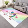 Cute Cartoon Unicorn Themed Large Rug 2 Cute Cartoon Unicorn Themed Large Rug -Unicorn Fashion Neon Ice Cream Unicorn Themed Large Rug Copy 26