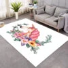 Basic Flower Unicorn Themed Large Rug -Unicorn Fashion Neon Ice Cream Unicorn Themed Large Rug Copy 31