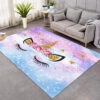 Sparkling Galaxy Unicorn Themed Large Rug -Unicorn Fashion Neon Ice Cream Unicorn Themed Large Rug Copy 32