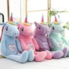 Large Rainbow Unicorn Plush Toy 2 Large Rainbow Unicorn Plush Toy -Unicorn Fashion New 100cm Large Unicorn Animal Plush Toy Rainbow horse Stuffed Toy Girl Gift Children s Toy