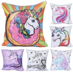 Unicorn Sequins Pillow Case