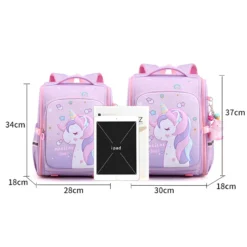 New Girl Unicorn Pinky Star Waterproof School Bags -Unicorn Fashion New Girl School Bags Child Pink Unicorn Printing Backpacks Kindergarten Student Cute Girls Children s Schoolbag 4