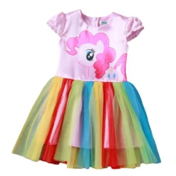 Unicorn Princess Dress -Unicorn Fashion New Hot Sale My Baby Girl Dress Children Girl little Pony Dresses Cartoon Princess Party Costume 1