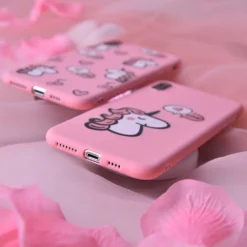 Fashion Unicorn Pink Soft Silicone Phone Case For IPhone -Unicorn Fashion ODIFREN Cartoon Unicorn Animal Case For iPhone 6 S 6S 7 8 Cover Fashion Pink Soft 2