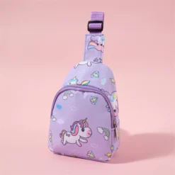 Unicorn Dinosaur Pattern Chest Sling Bag -Unicorn Fashion PatPat kids Unicorn Dinosaur Pattern Chest Bag Sling Bag 3