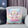 Personalized Glitter Horn Unicorn Pillow -Unicorn Fashion Personalized 3D Unicorn Pillow