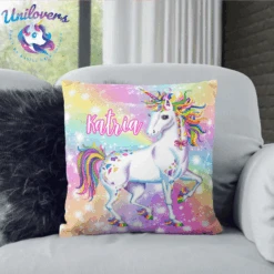 Personalized Bling Bling Unicorn Pillow