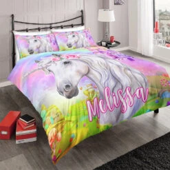 Personalized Custom Castle Unicorn Bedding Set 7 Personalized Custom Castle Unicorn Bedding Set -Unicorn Fashion Personalized Custom Castle Unicorn Bedding Set 8211 Unicorn Gift For Girls 8211 Unicorn Bedroom Set