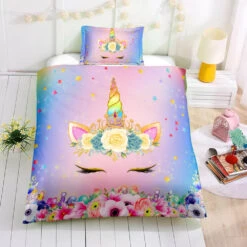 Personalized Custom Princess Unicorn Lash Bedding Set -Unicorn Fashion Personalized Custom Princess Unicorn Lash Bedding Set 8211 Unicorn Gift For Girls 8211 Unicorn Bedroom Set