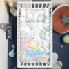 Personalized Cute Unicorn Baby Crib Bedding Set – Unicorn Nursery Baby Bedding -Unicorn Fashion Personalized Cute Unicorn Baby Crib Bedding Set