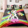 Personalized Custom Happy Rainbow Unicorn Bedding Set 2 Personalized Custom Happy Rainbow Unicorn Bedding Set -Unicorn Fashion Personalized Happy Rainbow Unicorn Bedding Set
