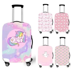 Pink Unicorn Luggage Protective Covers