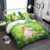 Princess Green Unicorn Bedding Set 1 Princess Green Unicorn Bedding Set -Unicorn Fashion Princess Unicorn Bedding Set Fresh Green Plant Print Duvet Cover Set Natural Scenery Bedclothes Girls Cartoon