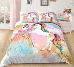 Princess And Unicorn Bedding Set