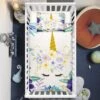 Purple Dreaming Unicorn Crib Bedding Set – Unicorn Nursery Baby Bedding 1 Purple Dreaming Unicorn Crib Bedding Set – Unicorn Nursery Baby Bedding -Unicorn Fashion Purple Dreaming Unicorn Crib Bedding Set
