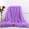 Purple Fleece Long Shaggy Decorative Throw Blanket For Bed Sofa Couch Soft Bed Cover Sherpa Fuzzy Blankets And Plush Throws For Kids Adults Teens Girls Women -Unicorn Fashion Purple Fleece Long Shaggy Decorative Throw Blanket for Bed Sofa Couch Soft Bed Cover Sherpa Fuzzy Blankets and Plush Thr