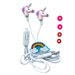 Colorful Unicorn Wired Earbud 3.5mm Earphone