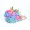 Rainbow Unicorn Slippers 2 Rainbow Unicorn Slippers -Unicorn Fashion RUIYEE new multi color plush unicorn warm indoor slippers half bag soft bottom grow neutral men