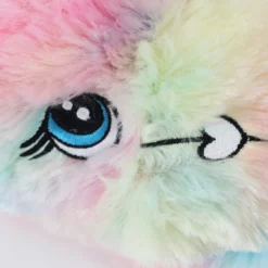 Rainbow Unicorn Slippers -Unicorn Fashion RUIYEE new multi color plush unicorn warm indoor slippers half bag soft bottom grow neutral men 5