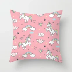 Unicorn Pillow Case -Unicorn Fashion RULDGEE 1PC Unicorn Pillow Case 45 45 Polyester Home Throw Pillows Soft Decorative Cushion Cover for 5