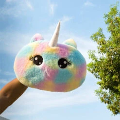 Rainbow Tie-dye Unicorn Car Headrest & Seat Belt Fluffy Pillow -Unicorn Fashion Rainbow Tie dye Unicorn Car Headrest amp Seat Belt Fluffy Pillow 5