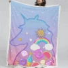 Rainbow Unicorn Throw Fleece Blanket For Kids And Girls -Unicorn Fashion Rainbow Unicorn Throw Fleece Blanket For Kids And Girls