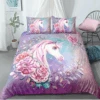 Roses In Galaxy Unicorn Bedding Set -Unicorn Fashion Roses in Galaxy Unicorn Bedding Set