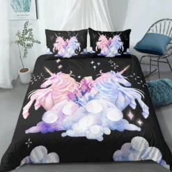 Sparkling Clouds Unicorn Bedding Set