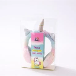 Tie-dye Unicorn Fluffy Headphones -Unicorn Fashion Tie dye Unicorn Fluffy Headphones 3