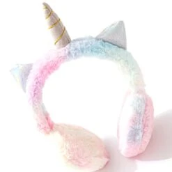 Tie-dye Unicorn Fluffy Headphones -Unicorn Fashion Tie dye Unicorn Fluffy Headphones 5