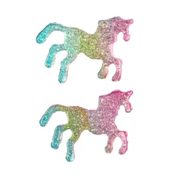 Glitter Unicorn Earrings -Unicorn Fashion Trendy Colorful Glitter Enamel Unicorn Earrings for Women Cute Animal Horse Stud Earrings Jewelry oorbellen Gift 4