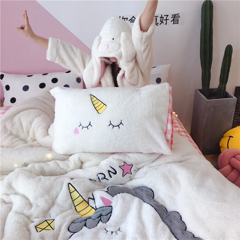 Unicorn Fleece Bedding Set 6 Unicorn Fleece Bedding Set - Image 4