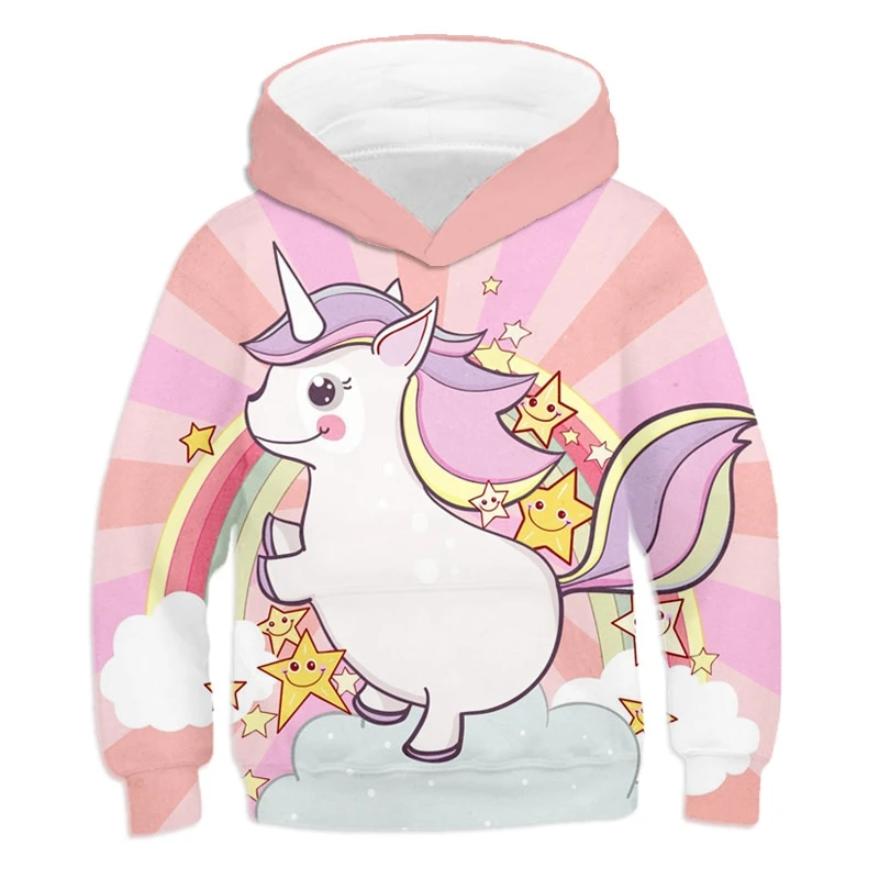 Unicorn 3D Printed Cartoon Hoodie Pullover 7 Unicorn 3D Printed Cartoon Hoodie Pullover - Image 5